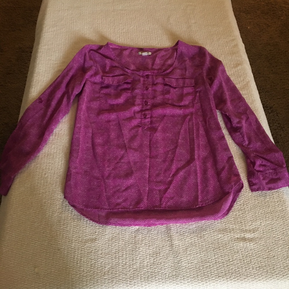 Old Navy purple blouse long sleeve
